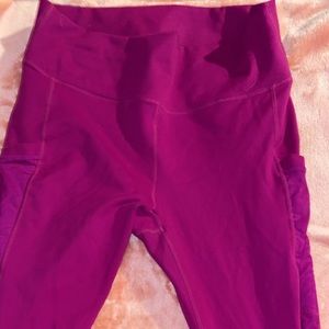 pink fabletics leggings size XL